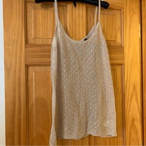 Chic Lace Gold-Beige Camisole Top